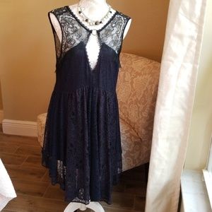 Free People  mini lace dress